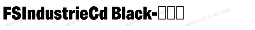 FSIndustrieCd Black字体转换